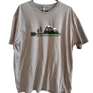 Wandering Hop T-Shirt Mens XL Grey Good Mountain Graphic Arrow Tee